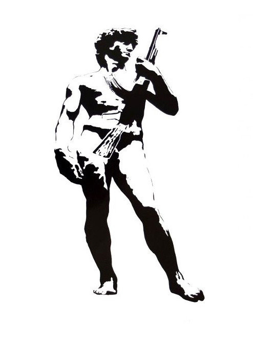 Blek le Rat - David with Kalashnikov (2015)