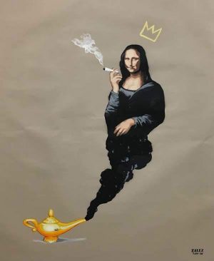 ZALEZ - Smoking Mona Lisa