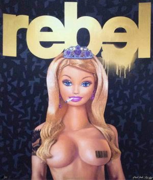 Nick Flatt - Rebel Barbie (Print)