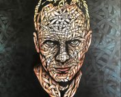 Otto Schade - Sting - 2018 - Stencil Spray Paint mixed technique on Canvas - 122 cm x 91 cm - 48 inch x 36 inch - Ministry of Walls Street Art Gallery - The Urban Art Broker - Shop