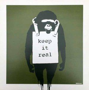 Banksy - Keep it real (green, 2008)