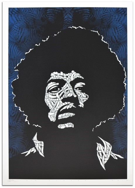 Otto Schade - Jimi Hendrix (Blau)