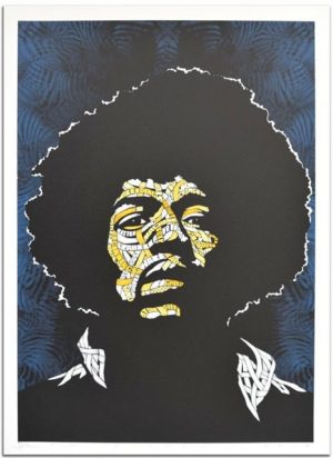 Otto Schade - Jimi Hendrix (Gelb, Blau)