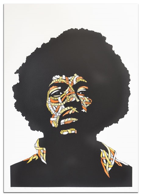 Otto Schade - Jimi Hendrix (Gelb, Orange)