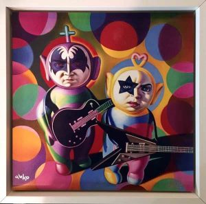 Ron English - Kiss Teletubbies