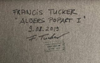 Francis Tucker - Albers Popart I (signature and date)