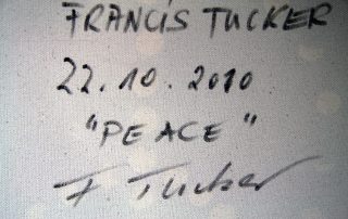 Francis Tucker - Peace signature
