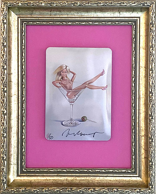 Mel Ramos - Martini still life (framed)