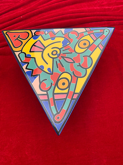 Keith 執念深く Haring、No.35、希少画集画、新品額装付