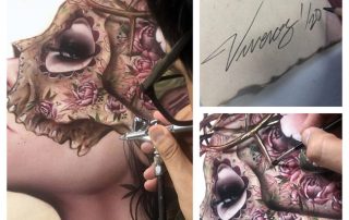 Brian M. Viveros - Roses (being made and signed)