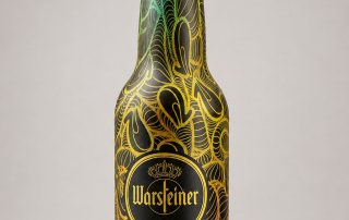 Warsteiner ‘Artist’s Bottle’ with an organic colour gradient